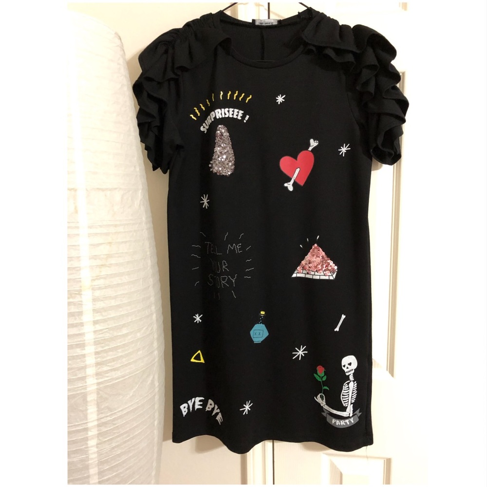 Zara dress, black dress. Long shirt